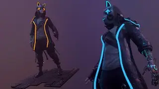 3D Character Cyberpunk-NeroTek