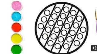 how to draw pop it circle | pop it rasmini chizish | drawing a picture pop it