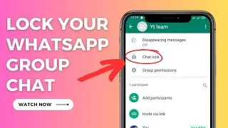 how to lock whatsapp group chat and unlock Whatsapp group chat