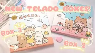 NEW TELADO BOXES UNBOXING! Cute Stickers #stickerhaul #shopee #unboxing