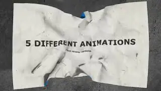 Crumpling Paper Logo Reveal - After Effects Template