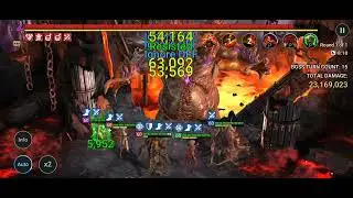 Raid:Shadow Legends- Myth-Fu unkillable comp run vs Demon Lord, full auto