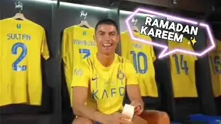Cristiano Ronaldo saying Ramadan Kareem ✨️