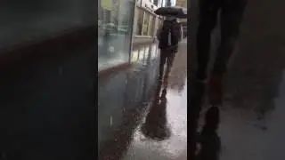 Град в июне в Москве