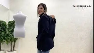 How to adjust your coat for piggy back babywearing