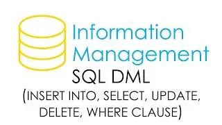 SQL DML (Insert Into, Select, Update, Delete, Where) | Information Management | Database