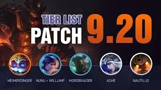 LoL Tier List Patch 9.20 by Mobalytics (New High Noon Skins) - League of Legends