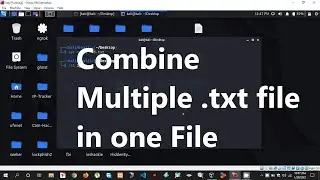 How to combine multiple text files into one file in Linux | Merge multiple text file in single file