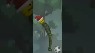 melon playground разрушил снеговика.