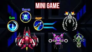 Space shooter mew Mini game - Random mix - Whirlwind Slash + bomb + Rocket