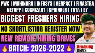 9 Biggest Hiring Update | Latest Freshers Hiring | OFF Campus Drive For 2026, 2025, 2024, 2023 Batch