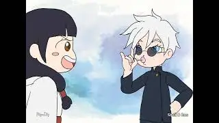 GojoHime: Sharing Candy #jujutsukaisen #gojo #utahime