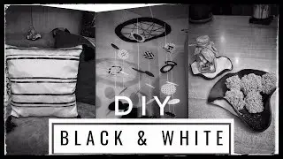 BLACK & WHITE DIY / ROOM DECOR * Черно-белый Декор Комнаты