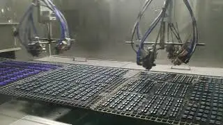 How can silicone keys be colored with a robotic arm