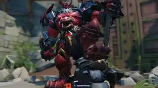 Overwatch 2 - Defeat The Demon Lord As Reinhardt Demon Lord With POTG