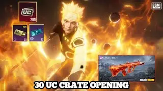 NEW TRICK 🤯 UZUMAKI NARUTO CRATE OPENING | 30 UC CRATE OPENING IN BGMI/PUBG MOBILE