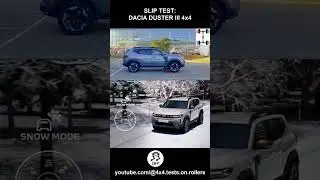 Dacia Duster III 4WD - slip test trailer - @4x4.tests.on.rollers