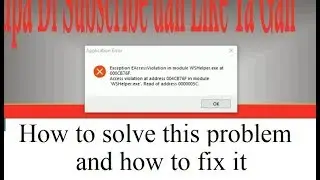 how to solve aplication filmora error  000CB76F | 0000005C | Tutorial Jinan