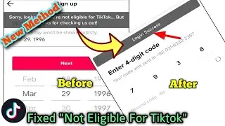 How to Fix You're Not Eligible For Tiktok | Sorry looks like you're not eligible for Tiktok #shorts
