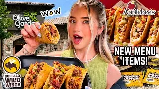 I Tried NEW Menu Items At Casual Restaurants For 24 HOURS!