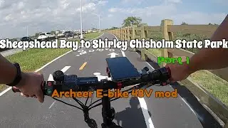 E-bike from Sheepshead Bay to Shirley Chisholm State Park PART 1