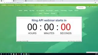 Webinar vol.5 NING API