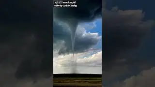 UP CLOSE AND PERSONAL WITH GIANT TORNADO! #Shorts #Tornado #MesoMedia