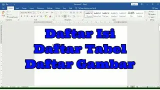 CUMAN 3 LANGKAH MEMBUAT DAFTAR ISI, DAFTAR TABEL DAN DAFTAR GAMBAR OTOMATIS!!
