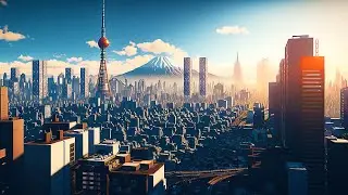 Cities Skylines Mountain City Build - High Density