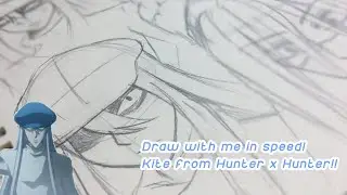 Speed drawing Kite/Kaito from HunterxHunter!