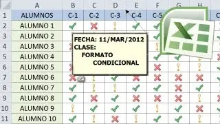 🔴💛🔵 4 Ejemplos PRÁCTICOS de Formato Condicional en Excel - Lista de Asistencia