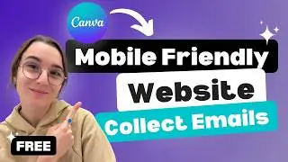 I created this website in Canva to collect emails for my new digital product (Mobile friendly)