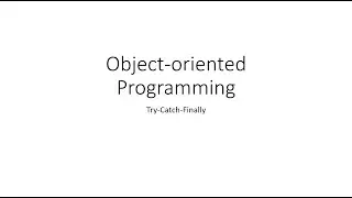 The try-catch-finally statements in Java