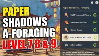 Paper Shadow A-Foraging Level 7, 8 and 9 | Genshin Impact