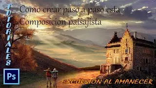 Composicion paisajista Excursion al amanecer