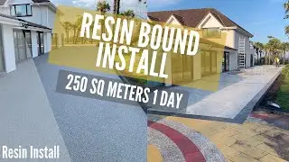Resin bound driveway and patio 2300M2 Luxury home PT2