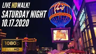LAS VEGAS STRIP LIVESTREAM on a Saturday NIGHT! |10.17.2020