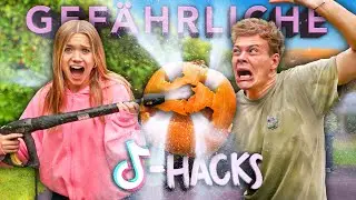 DIE GEFÄHRLICHSTEN TIKTOK HALLOWEEN HACKS IM TEST mit @JuliaBeautx  | Joey's Jungle