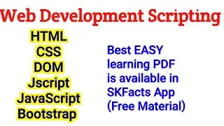 Learn HTML CSS Bootstrap Javascript Javascript DOM easily ||  