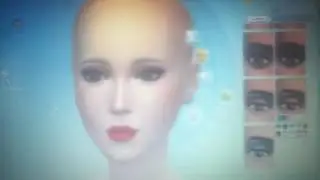 Sims 4 pretty girl artist cas