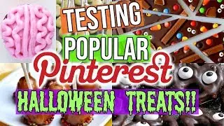 testing popular pinterest halloween treats.. BUT I didn't use a recipe!!