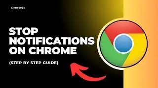 How to stop notifications on chrome in pc - Full Guide