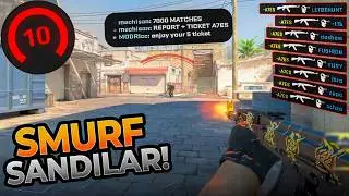 FACEIT 2800+ ELO | SMURF SANDILAR REPORTLADILAR! | Dust 2 (CS2 POV/Gameplay)