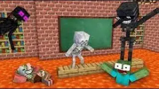 Monster School : BABY MONSTERS FLOOR IS LAVA CHALLENGE ALL EPISODE - Minecraft Animation
