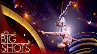 The Amazing 7 & 10 Year Old Aerial Acrobats Duo! 
