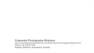 Corporate Photography Brisbane