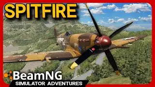 WW2 LEGEND in BeamNG! - Spitfire Mk IX-e Aircraft Mod
