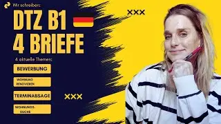📧 DTZ B1 – 4 Briefe / Emails - Schreiben 