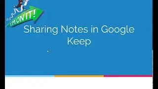 Sharing Notes in Google Keep