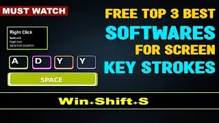 How to Show Key Press | Key Strokes | Mouse Clicks on Screen | 03 !00% Free Best Software #how to